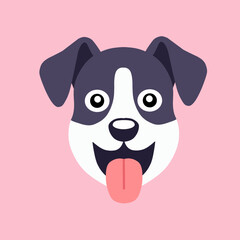 Cartoon dog face