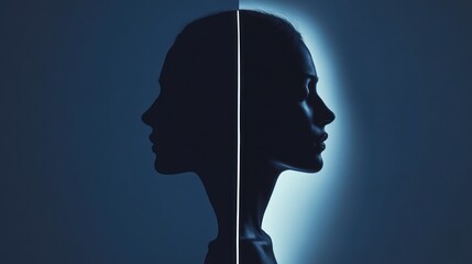 Dualities of the Mind: A Silhouette Study