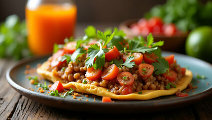 Vibrant Mexican Cuisine: Artistic Displays of Colorful Ingredients and Traditional Plating Techniques for Dynamic Gastronomic Campaigns