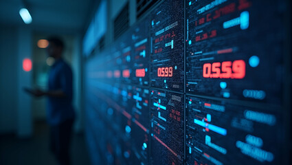 Fototapeta premium Examine comprehensive cybersecurity automation strategies emphasizing intelligent orchestration continuous vulnerability scanning automated threat response real time monitoring adaptive policy enforce