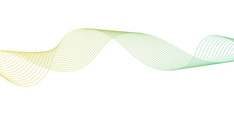 Fototapeta premium Abstract Flowing Wave Lines on White. Smooth Fluid Lines Abstract Art for background