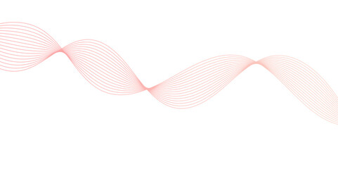 Fototapeta premium Abstract Flowing Wave Lines on White. Smooth Fluid Lines Abstract Art for background