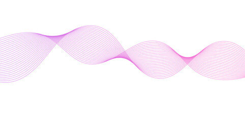 Abstract Flowing Wave Lines on White. Smooth Fluid Lines Abstract Art for background