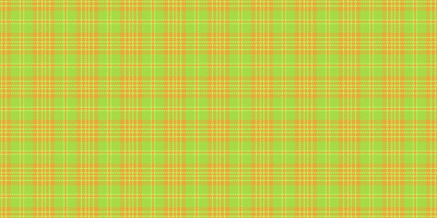Layered seamless plaid pattern, up textile background vector. Bold fabric texture check tartan in green and amber colors.