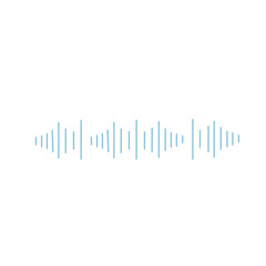 Podcast sound waves and audio sound waves voice message recording, vector icon