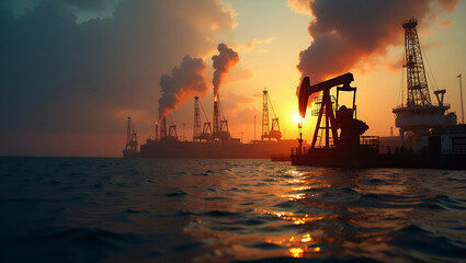 Analyzing Oil Embargo Impact: International Trade Disruptions, Economic Repercussions, Diplomatic Responses, Regulatory Changes & Market Volatility Indicators - Photo Stock Concept