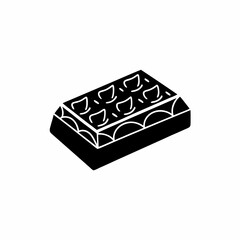 creative Silhouette chocolate Icon Vector Illustration
