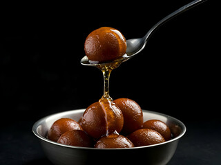 Gulab Jamun dessert.