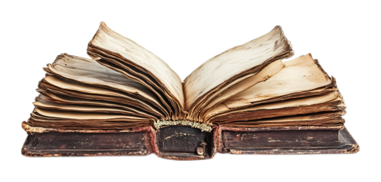 Hadith Book for Islamic Teachings and Guidance - Isolated on White Background