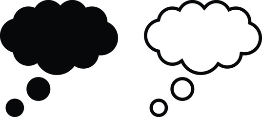 Chat Bubble Icon or Modern Speech Bubble Symbol for Messaging and Communication