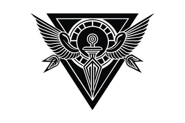 Obraz premium Minimalist Greek Signs – Tattoo & Design Pack