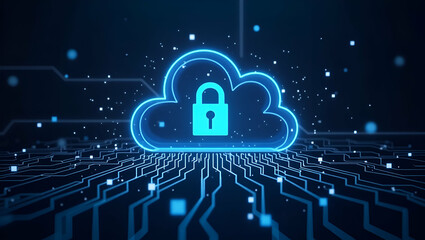 High-Quality Visual of Cloud Data Protection: Secure Encryption & Robust Backup Systems Safeguarding Digital Assets in Modern IT Environments