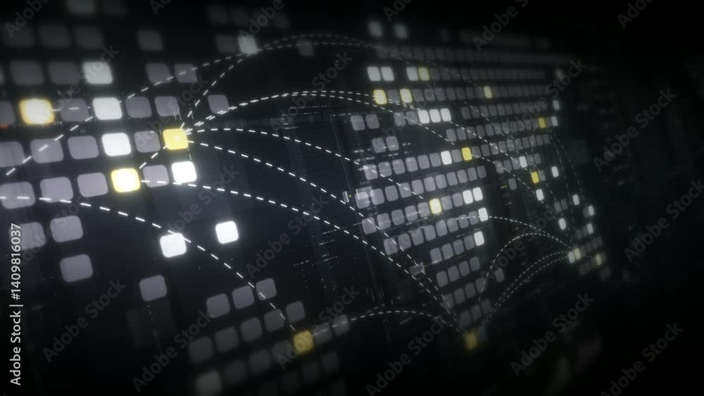 Leinwandbilder dynamic data visuals for business info graphics, animated charts, and data-driven insights for a bus