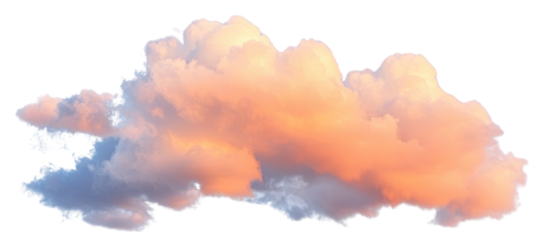 PNG Cloud evening sky nature pastel illustration.