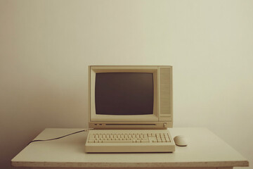 Vintage Computer Nostalgia Simple Setup