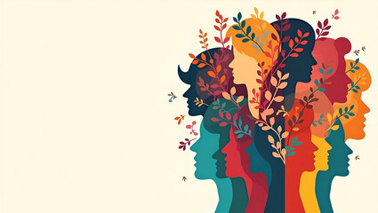 Create an impactful diversity and respect visual that skillfully combines cultural imagery with formal design elements to reinforce mutual honor and inclusive values. in  Photo Stock  Concept  and emp