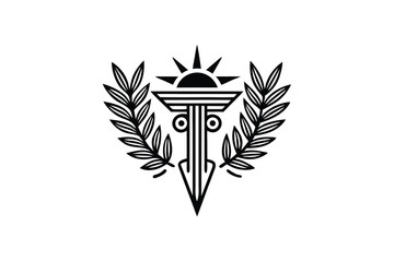 Obraz premium Minimalist Greek Signs – Tattoo & Design Pack