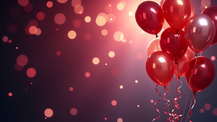 Enchanting Prom Night: Elegant Balloon Decor for a Sophisticated Ambience, Dynamic Festive Backdrop, Perfect for Timeless Photography - Photo Stock Concept