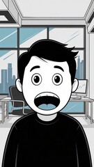 Boy in the office