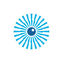 Obraz premium logotype, eye, symbol, illustration, vector, optical, icon, abstract, care, health, business, concept, company, vision, technology, design, look, creative, sign, idea, identity, see, template, corpora