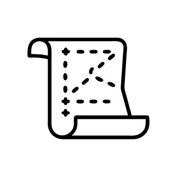 recommend clip art: Treasure map outline with dotted lines and arrows  