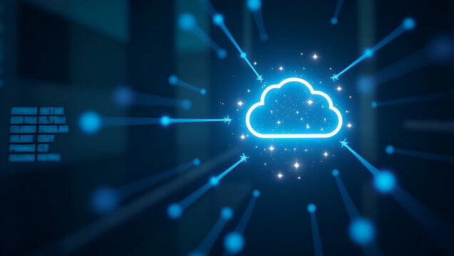 Innovative Cloud Service Provider Frameworks for Secure, High-Performance Digital Solutions & Managed IT Services in Photo Stock Concept with Left Space