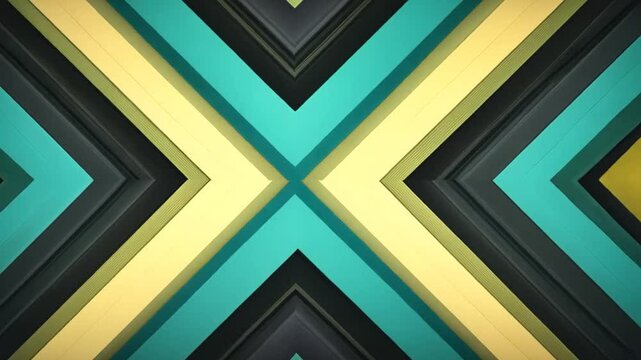 Abstract green and beige diagonal lines pattern background.