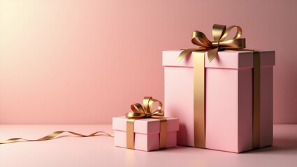 Fototapeta premium Elegant Mother's Day Gift Packaging: Sophisticated Design Elements & Artistic Presentation for Premium Retail Campaigns in Photo Stock Concept