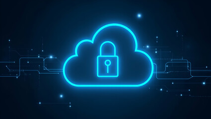 High-Quality Visuals of Cloud Data Protection: Secure Encryption & Robust Backup Systems Safeguarding Critical Digital Assets in Modern IT Environments - Photo Stock Concept with Empty Space