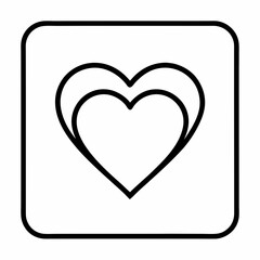 heart icon vector illustration