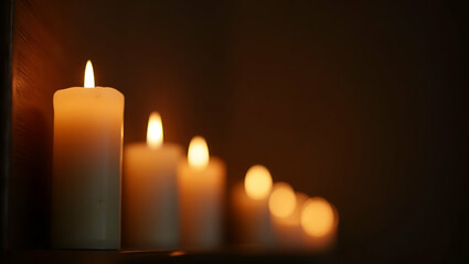 Elegant photostock image capturing a memorable candlelight vigil for Memorial Day with warm illumination and artistic composition creating an inspiring tribute display in  Photo Stock  Concept  and em