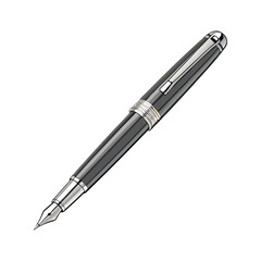 fountain pen isolated on white  background