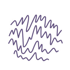 Collection of wavy lines. Vector water waves. Collection of wavy zigzag lines.
