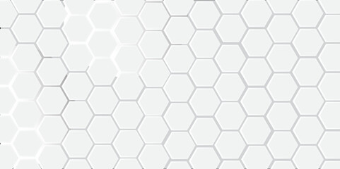 Fototapeta premium Abstract seamless hexagon pattern with geometric design and honeycomb texture