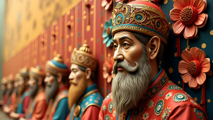 Artistic Labour Day: Handcrafted Art Piece Showcasing Creative Craftsmanship and Worker Heritage - Premium Stock Imagery with Left Space