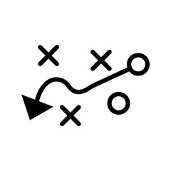 Obraz premium Strategy planning icon vector design.