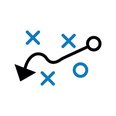 Obraz premium Strategy planning icon vector design.
