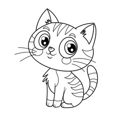 cute little kitten coloring book