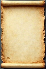 Obraz premium distressed parchment texture with subtle creases and wear , brown, paper