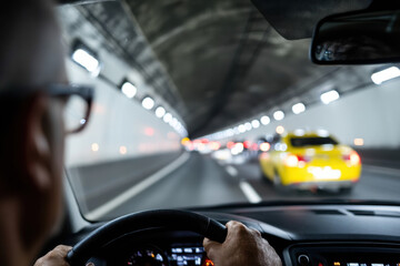 Driving in tunnel
