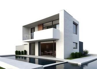 戸建住宅の建築イラスト、外観パース