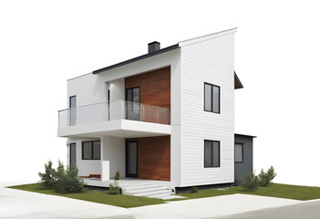 戸建住宅の建築イラスト、外観パース