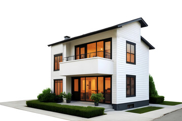 戸建住宅の建築イラスト、外観パース