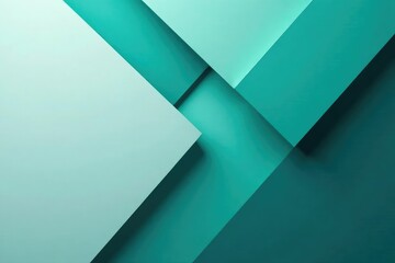 Abstract geometric wallpaper, modern teal and gray design, trendy, subtle, geometric