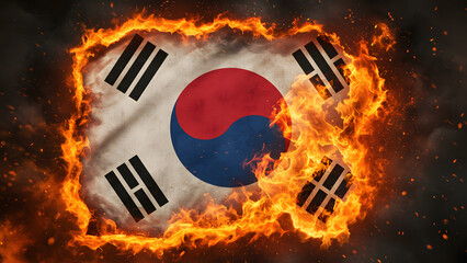 This image depicts the South Korean flag