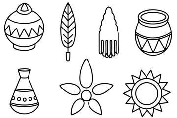 indian line art illustration for vibrant artwork