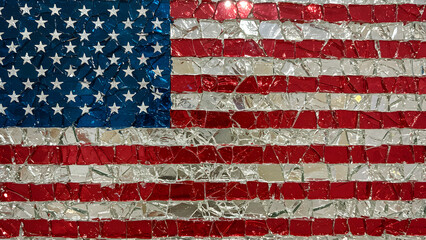 These images showcase the American flag