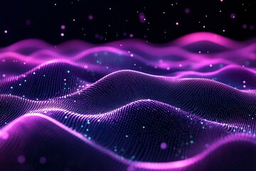 Geometric backdrop enhanced with data flow graphics