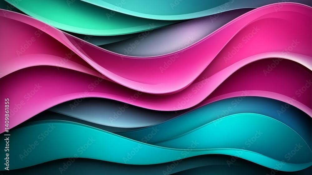 Poster creative abstract wallpaper in 3d render in elegant dynamic and abstract realistic organic waves iso