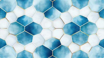 Abstract geometric design illustration with gilded edges